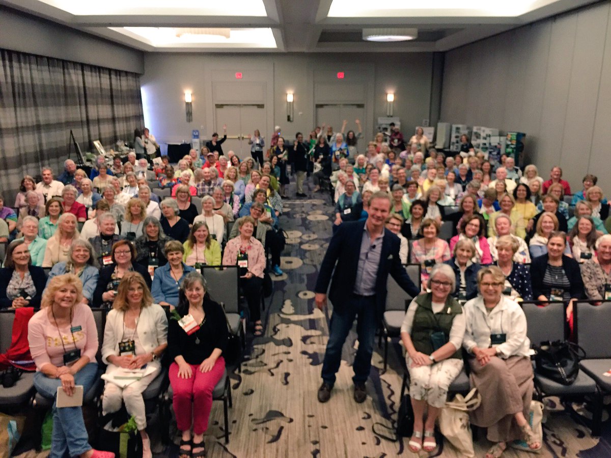 HerbSociety1933's tweet photo. What a delightful afternoon with #PAllenSmith! Thanks for taking us into your garden world. #herbsociety https://t.co/hOZiXnToPB