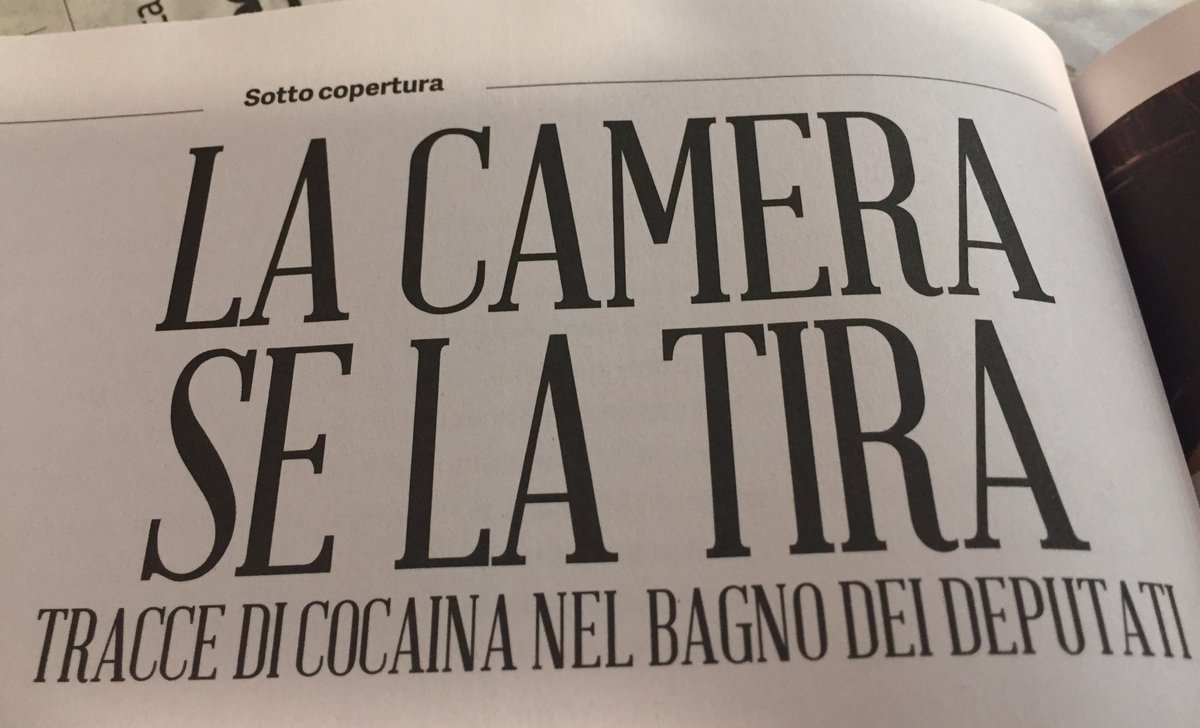 fernandella25's tweet image. Ottimo studio su 👉🏻#FQMillenniuM i "vizietti"dei deputati🙄Tracce di cocaina nei bagni dei deputati😈poi si indignano se fumi una"Maria"😅