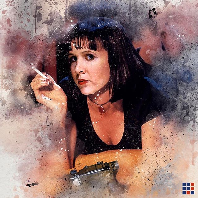 "Young lady what's your name?" "Mrs Leia Wallace" #starwars #pulpfiction #mashup #miawallace #princessleia #photoshop