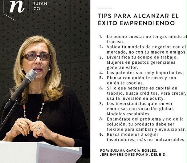 ParqueSoftSucre's tweet image. Sábados de #Entérate, compartimos nueve TIPS para que alcance el éxito en emprendimiento. Somos #PoderHumanoParaTusSueños #Innovación #idea