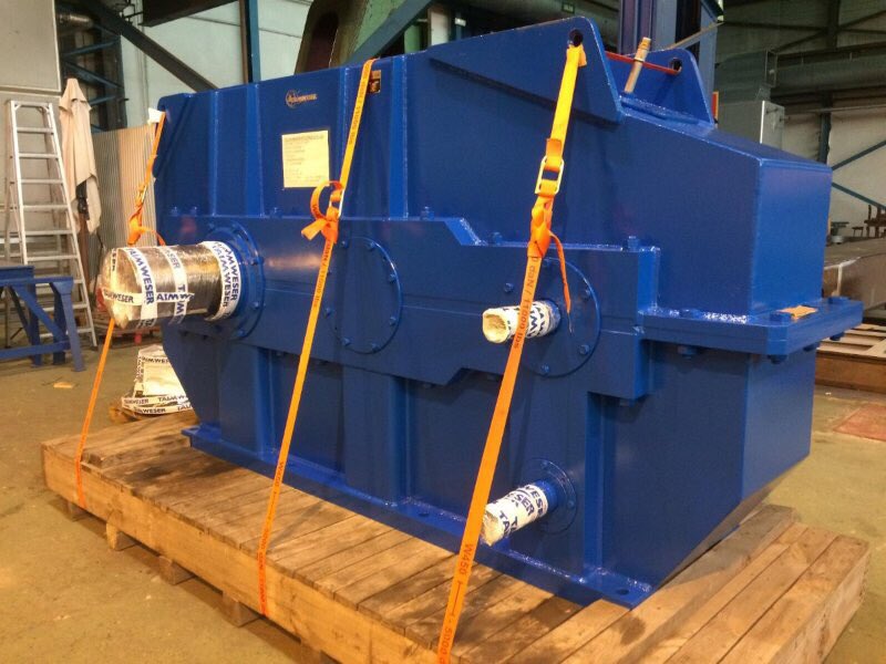 ra_gra's tweet photo. 9 tonnes + @taimweser tailor-made planetary gearbox refurbished by @taimweser, ready for shipment to UK #spareparts #gearbox #crane #mining https://t.co/A9cmBqKKb7