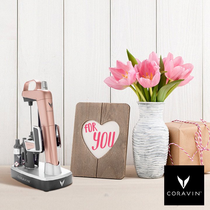 Coravin's tweet photo. It may not be too late. Hurry up to @Bloomingdales and get her the new #CoravinModelTwoElite in Rose Gold! https://t.co/ChOSRIRsEA