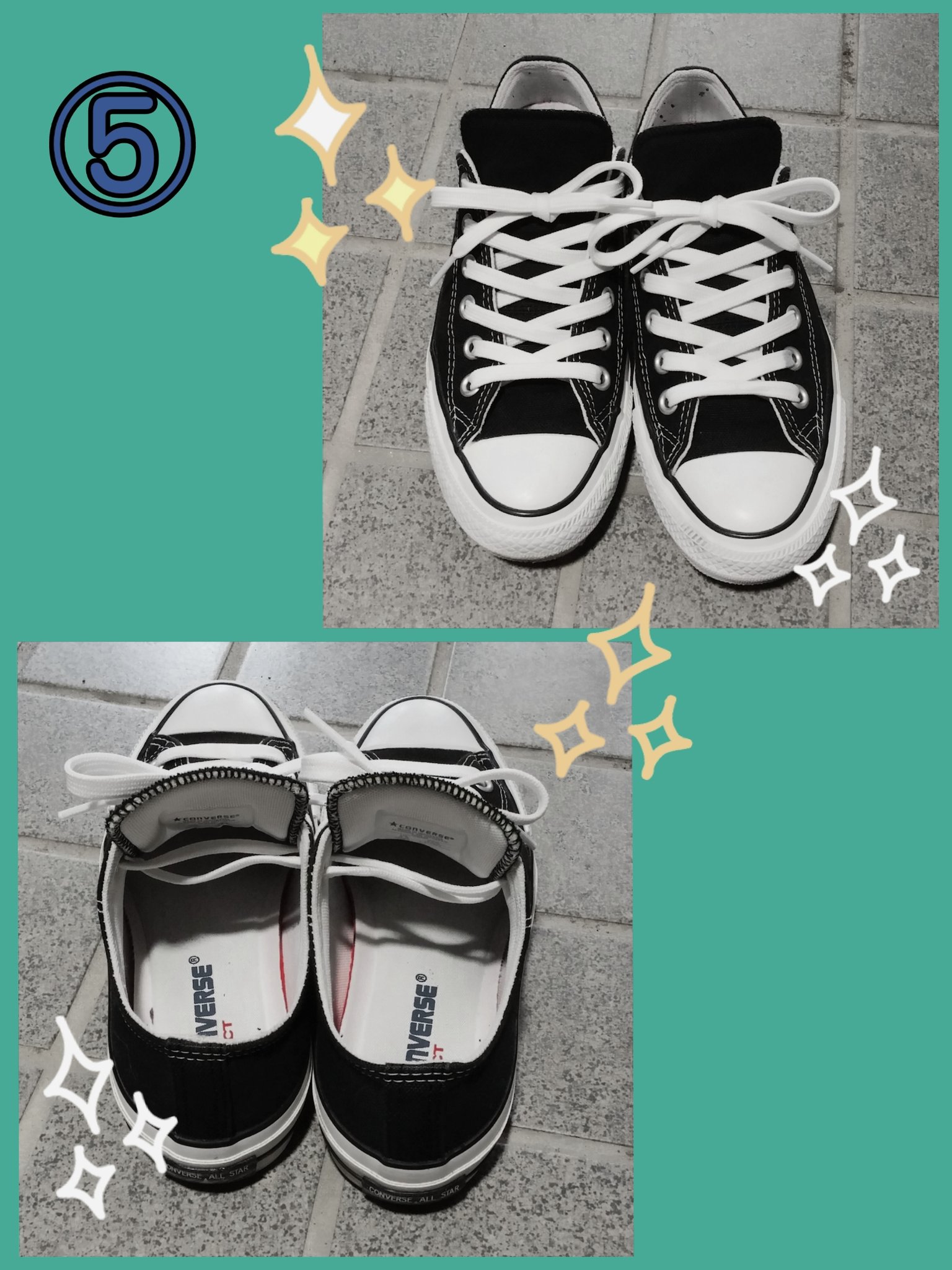 きたろう きたろう紐結び講座 一番上の穴以外に靴紐を通す コンバース系は写真のようなオーバー ラップがオススメ タン ベロ の裏側に紐を持ってきて通す 反対側も同じく 通した紐をタン ベロ 上で結ぶ 形を整えたら完成