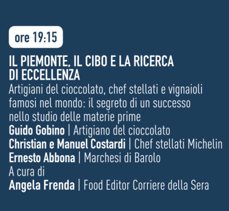 angelafrenda's tweet photo. Ieri a #Tasteofmilano con @gnambox e @martaemimma. Oggi a Torino per #ilbellodellitalia con @CostardiBros @GuidoGobino @MarchesiBarolo https://t.co/V08voeRPPG