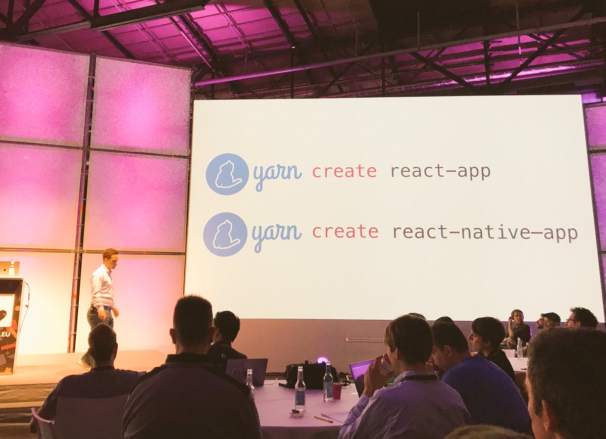 MCirlanaru's tweet image. Coming soon to @yarnpkg: create CLI, @cpojer at #jsconfeu