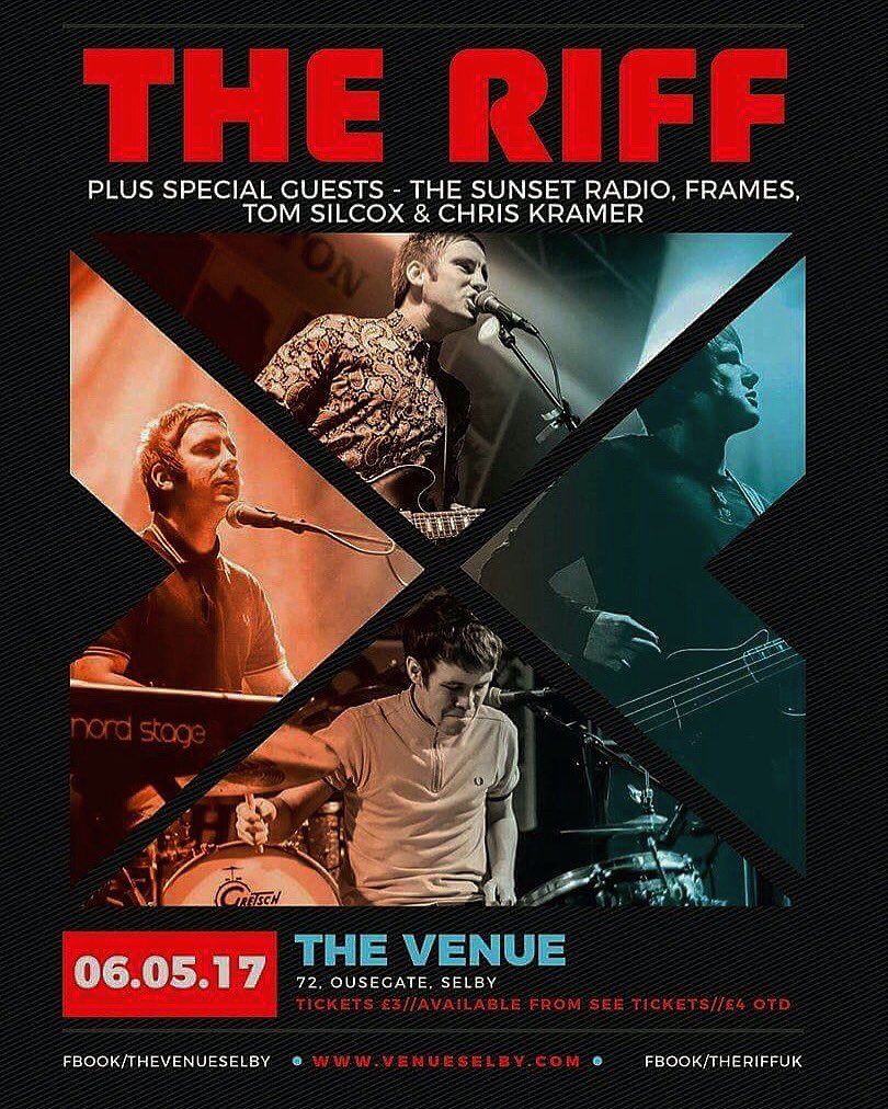 TONIGHT🤘🏻⚡️🇬🇧
We are supporting The Riff at The Venue, Selby with our friends The Sunset Radio. £4 OTD. 👊🏼
Come down and get involved!🤘🏻⚡️