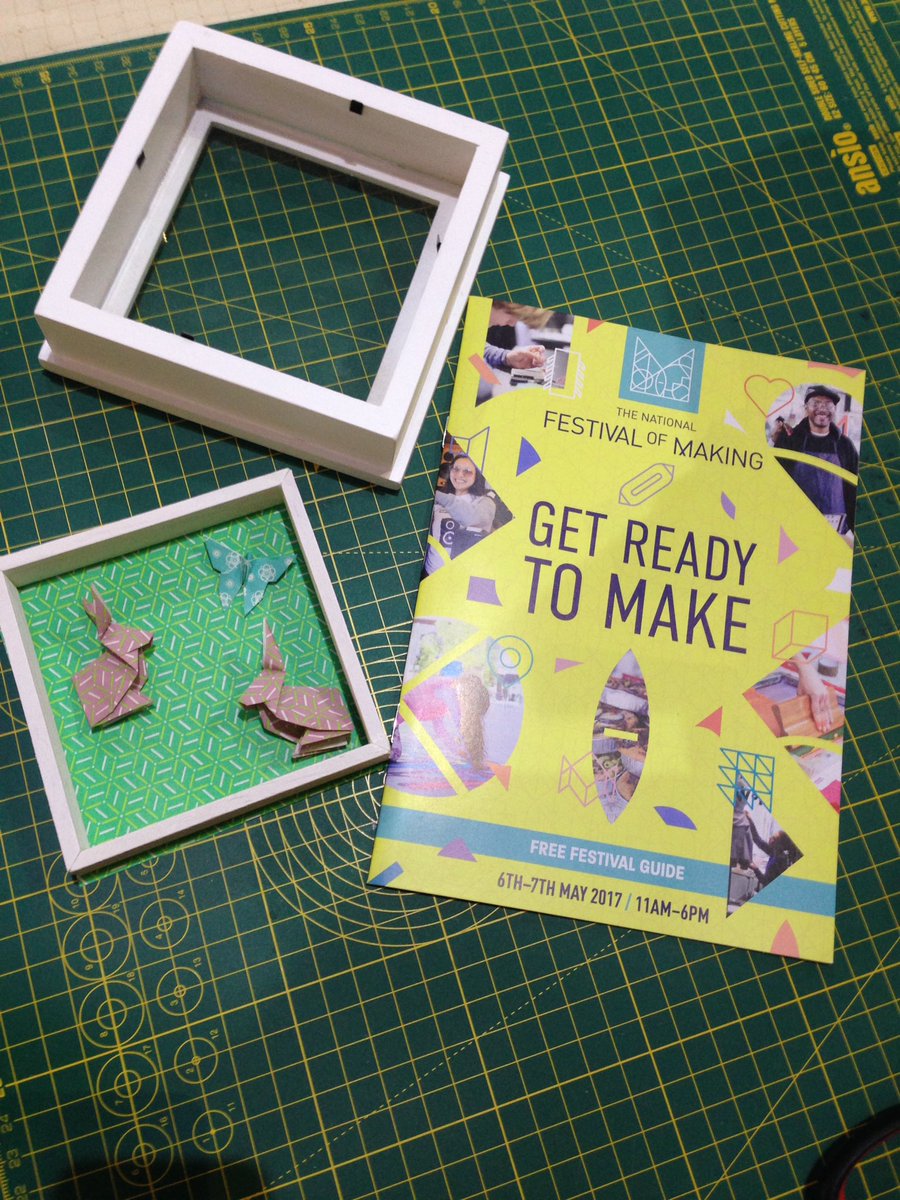 Making origami live <a href="/festofmaking/">Festival of Making</a> <a href="/kinggeorgeshall/">King George’s Hall</a> in #Blackburn