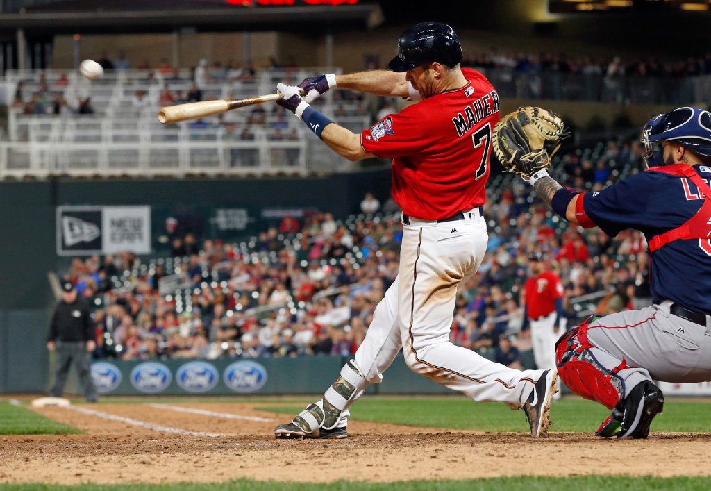 StribSports's tweet photo. 'How about that?' Watch Joe Mauer's first-ever walk off home run that gave #MNTwins a 4-3 win over Boston last night https://t.co/ToENZf3odB https://t.co/AZ3ZUphJE7
