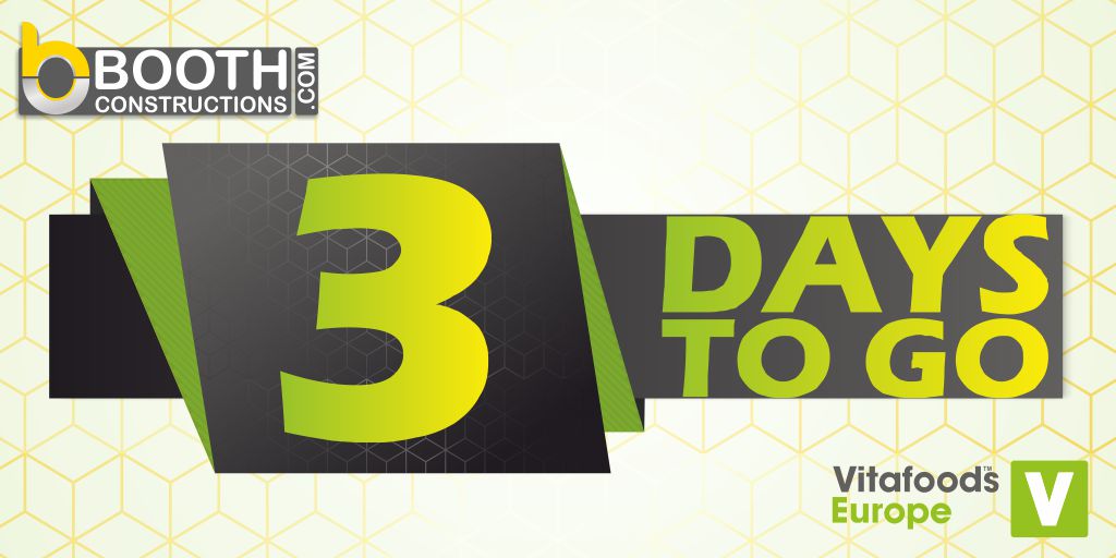 booth_construct's tweet image. Just 3 days to go before Vita foods Europe, the global nutraceutical event open its door to the industry pioneers! #events @VitafoodsEurope