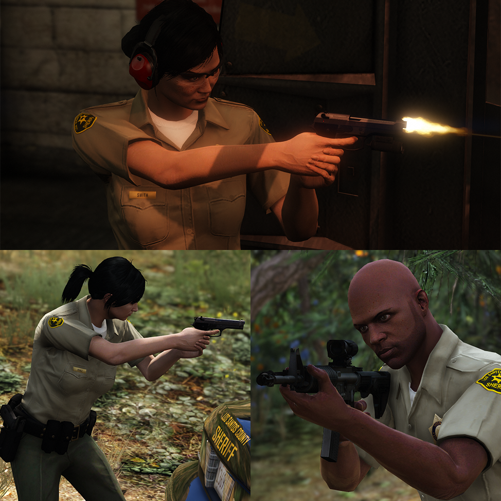 joinLSSD's tweet photo. Learn how to use handguns, AR-15s and shotguns in the Los Santos County Sheriffs Department Academy! Join today! https://t.co/cukGZncQJH https://t.co/SBabJRjZzH