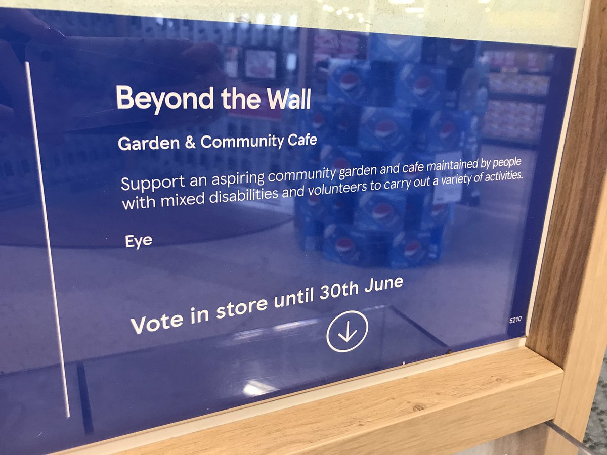DissTesco's tweet photo. New #BagsofHelp scheme in #diss superstore. Get #voting !! @BeyondtheWall1 @waveneyblyth @parkradiodiss https://t.co/rkeTd81XqL