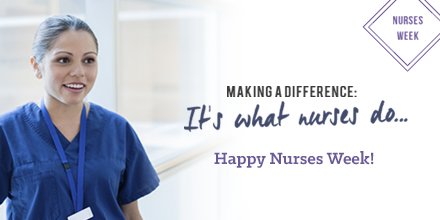 SigmaNursing's tweet photo. The very best week of the year kicks off today! Happy Nurses Week! #NursesWeek2017 https://t.co/99lFzIcHNY
