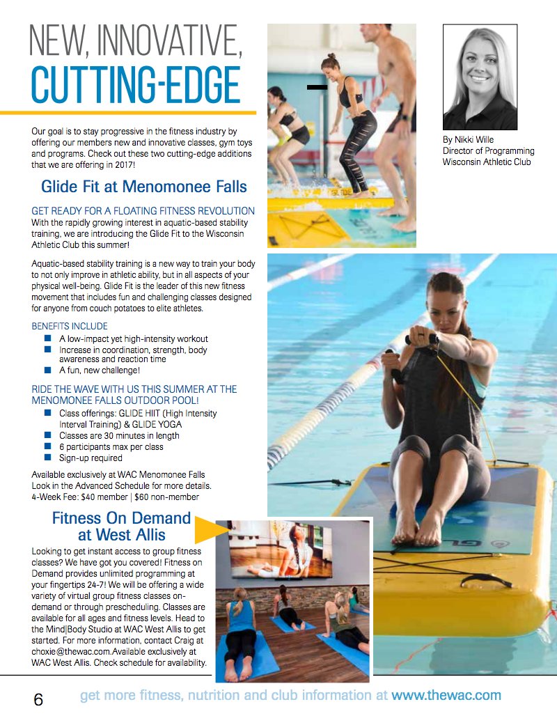 The Wac On Twitter Check Out Page 6 In The Wac Magazine We Have Some Exciting New Programs And Classes Glidefit Fitondemand247 Https T Co Vlp4smrp2w Https T Co O8se6ze4mk