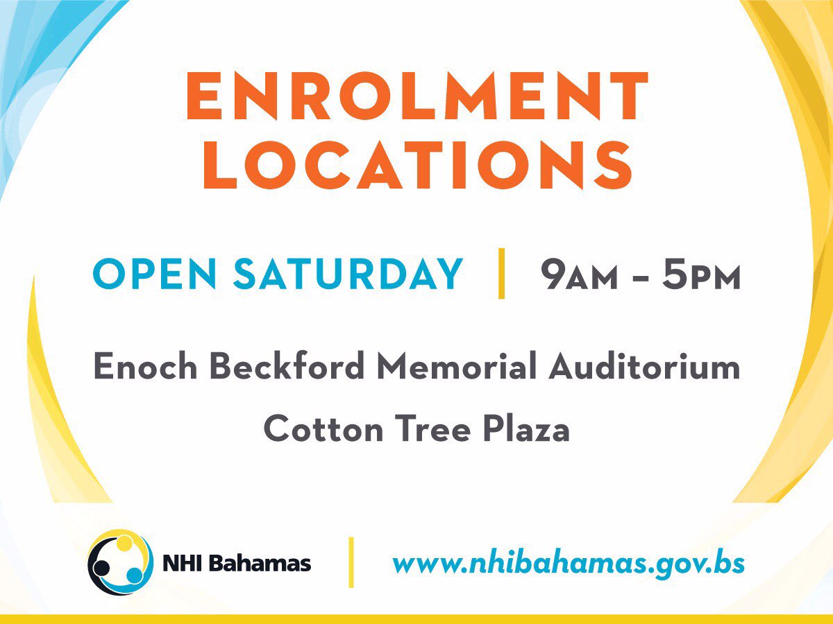 StrongerBahamas's tweet photo. Enrol for #NHIBahamas in-person or online!  #ModernBahamas https://t.co/547ZiurVHx