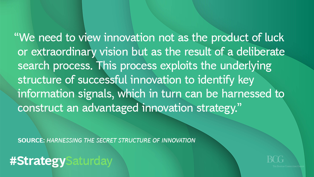 BCGInstitute's tweet photo. In practice, #innovation is often more art than science, but it doesn’t have to be. #StrategySaturday https://t.co/NDOY6KT8NQ https://t.co/p2y9pTAkao