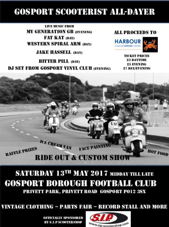 This time next week... in aid of <a href="/harbourcancer/">harbourcancersupport</a> and supported by the power of <a href="/sipscootershop/">SIP Scootershop GmbH</a>...

The Gosport Scooterist's All-Dayer!  🛵😎🍻🤗