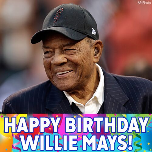 Happy Birthday to baseball legend Willie Mays! 