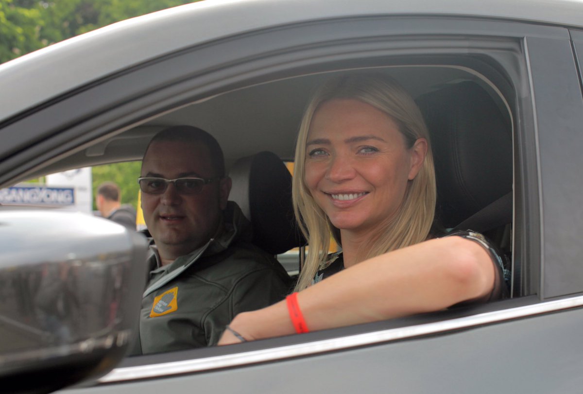 Exciting to demo the life-saving potential of AEB to <a href="/RealJodieKidd/">Jodie Kidd</a> #StopTheCrash <a href="/londonmotorshow/">The London International Motor Show</a>