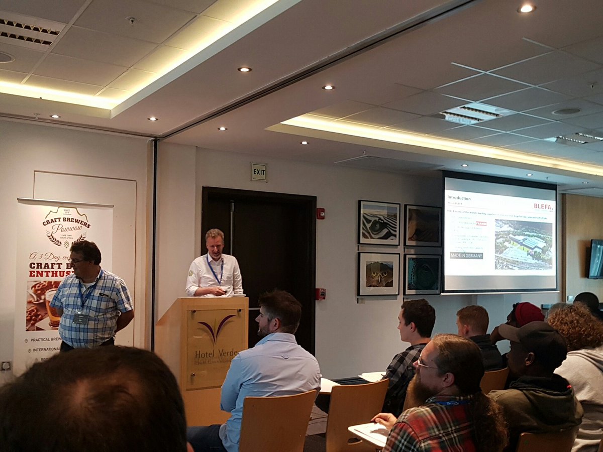 BeerExAfrica's tweet photo. #CBP17 Sebastian Hilpisch from #Bleffa and Mario Delicio from #Dematech changing things up and doing a joined presentation! https://t.co/9SR4xCZDdF