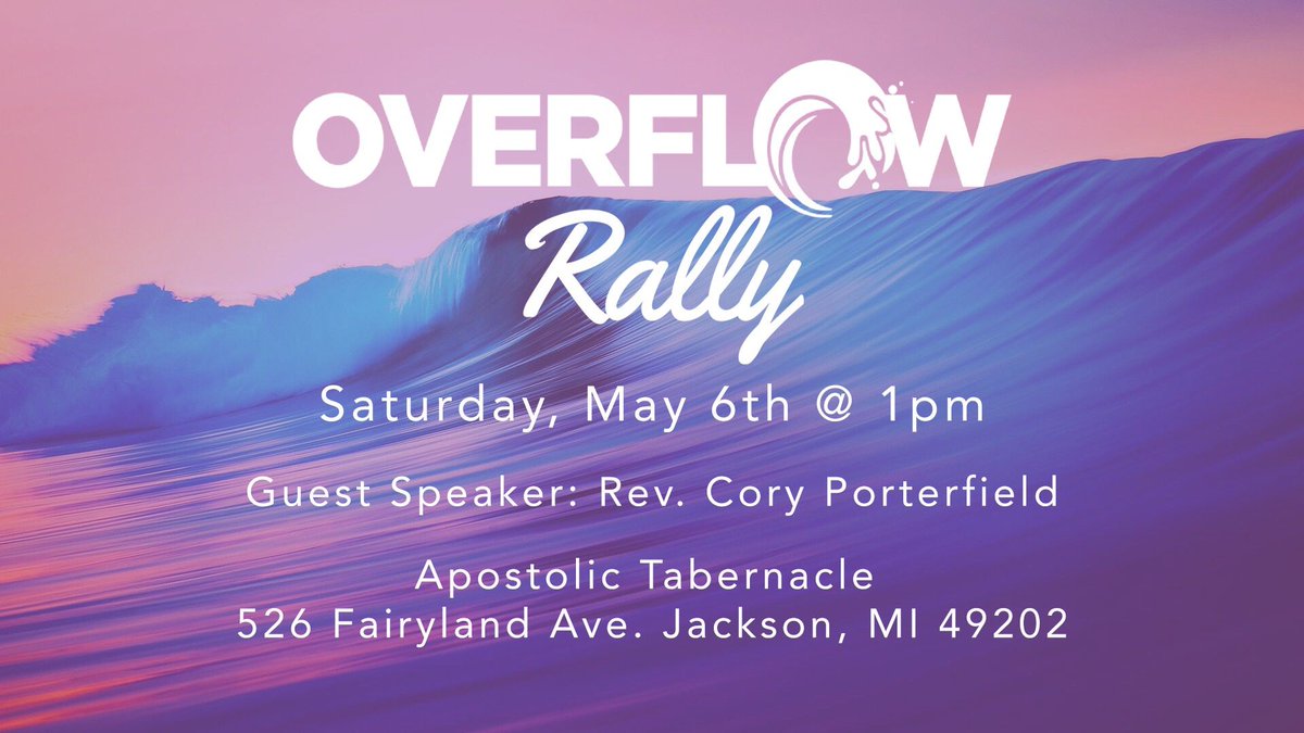 MI_Crusaders's tweet photo. It's going down at 1 pm!!!!! Come expecting God to move in a big way!! #micrusaders #overflow #mioverflow #jackson #aljc #endued https://t.co/n3XyoFf3MA