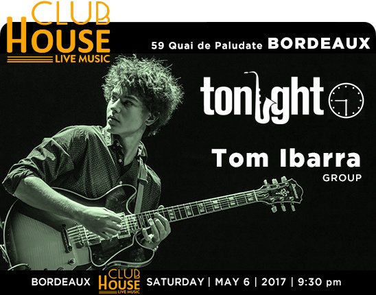 jazzsharing's tweet photo. →@Le_Club_House_ #Bordeaux
@TomIbarraMusic group
→https://t.co/SV0HD86nkE
TONIGHT 9:30pm
→https://t.co/OY4HBngUPU https://t.co/kjHHBuhbKq