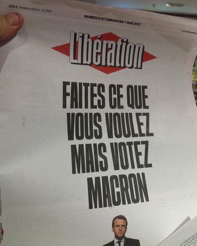 David_vanH's tweet photo. Le #SystemeEnMarche vous autorise de penser...à condition que vous votiez macron
#MacronLeaks censurés mais les médias enfreignent la trêve! https://t.co/ViXAfSQSvf