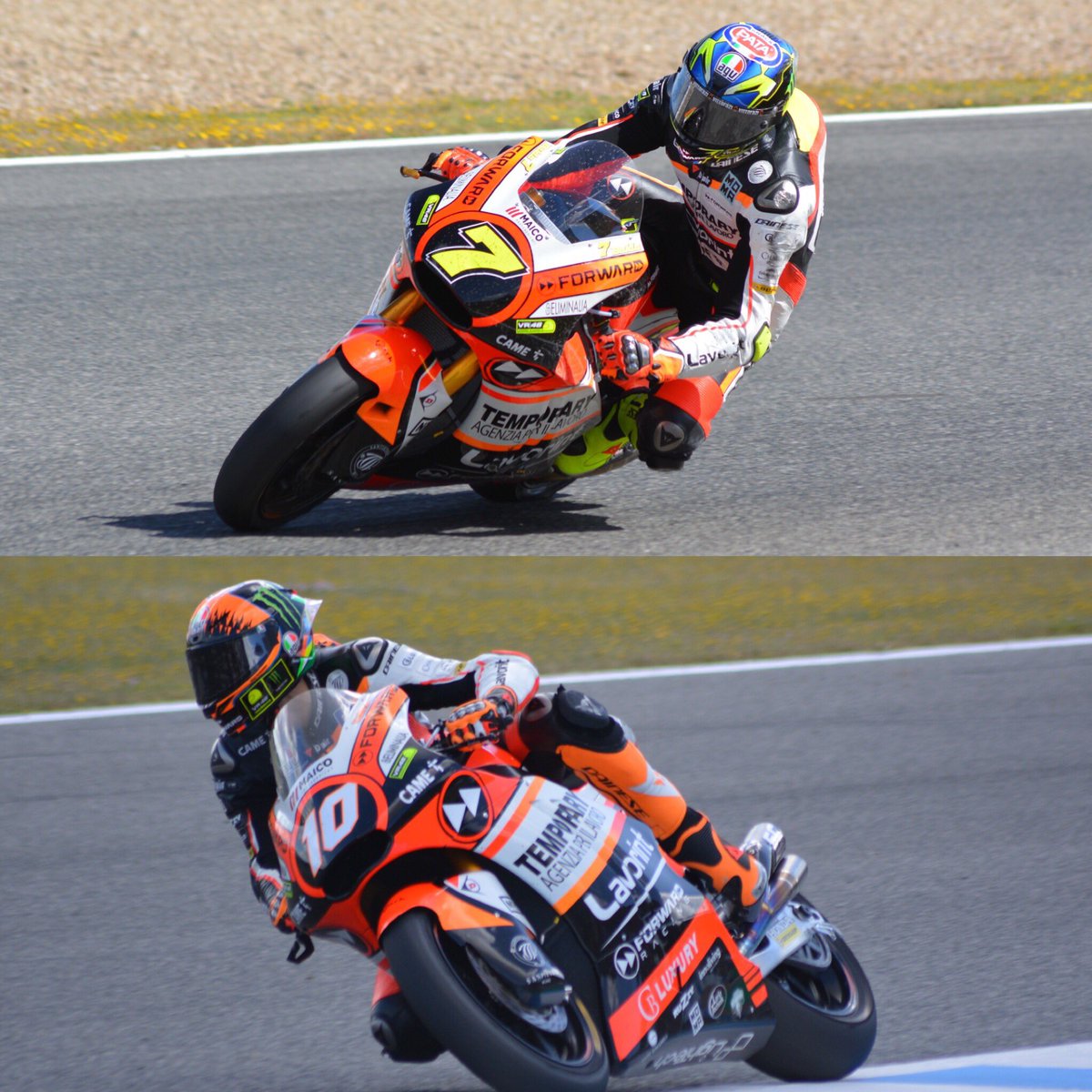 ForwardFan's tweet photo. #SpanishGP: 10 minutes to the end of QP: #ForwardRiders on track...#TimeAttack mode is on!!! Vamos!!! https://t.co/GeUploD2jE