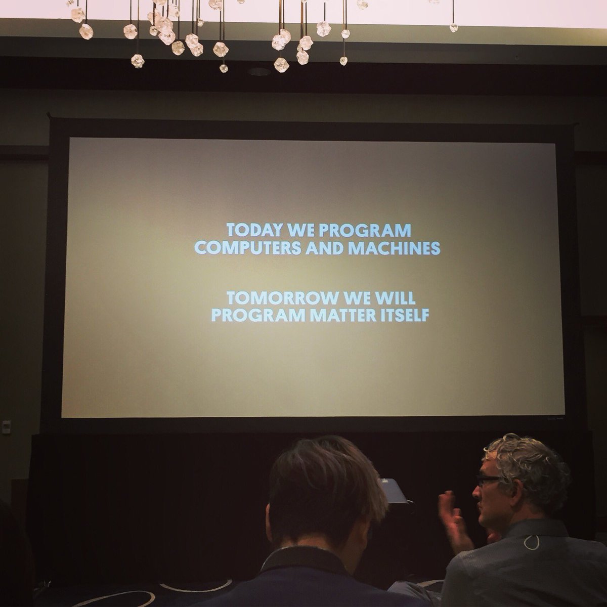 adrogersam's tweet image. wow, what a mind blowing array of interdisciplinary research happening at @selfassemblylab #Construct3D @SkylarTibbits