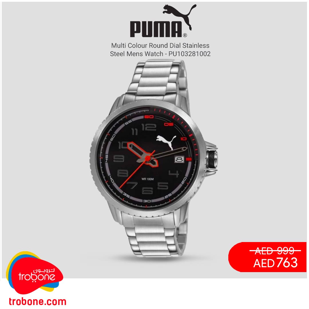puma stainless steel watch
