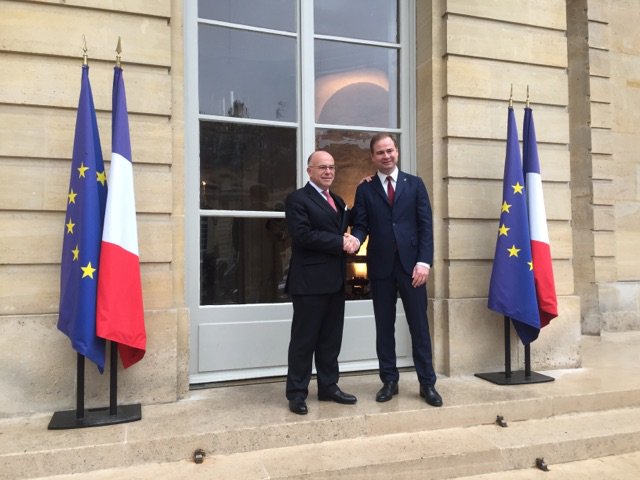 Rigtig gode samtaler med premierminister Bernard Cazeneuve i Paris. Afgørende valg i morgen for Frankrig og Europa #dkpol <a href="/Spolitik/">Socialdemokratiet</a>