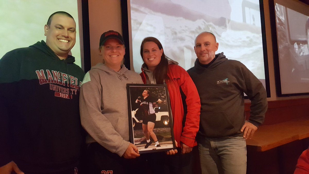 MUTFandXC's tweet photo. MUT&amp;F celebrated its graduating seniors last night after Day 1 of PSACs.✊ Allison McCurry, Rachel Hohenwarter, &amp; Quashaun Willis. https://t.co/MKy32sdi5w
