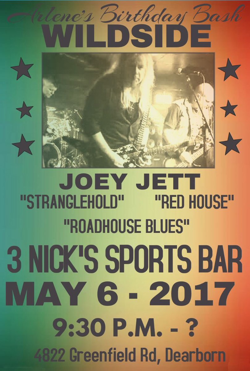 WildsideDetroit's tweet image. *******Come see Wildside tonight at 3 Nick's on Greenfield Rd*****