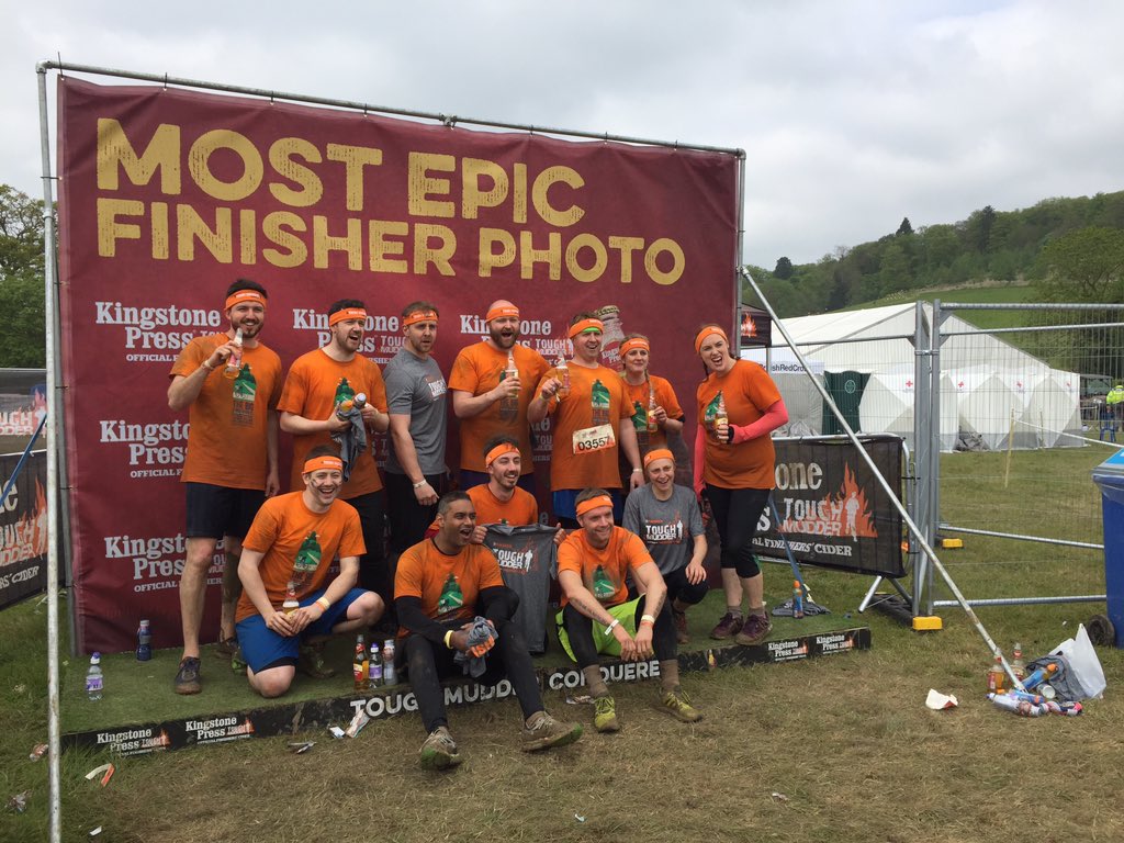 EntertainerTeam's tweet photo. Tough Mudder finishers! #BigCotswoldChallenge https://t.co/klXMm6HfHV