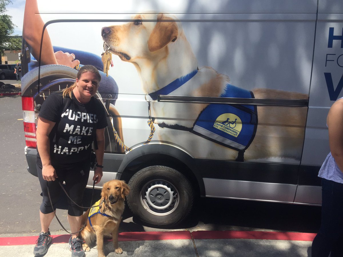 Look who's on the Canine Companions Sprinter! It's me!