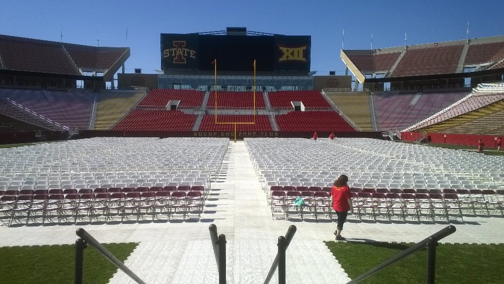 Beautiful day for commencement! #CyclONEgrad