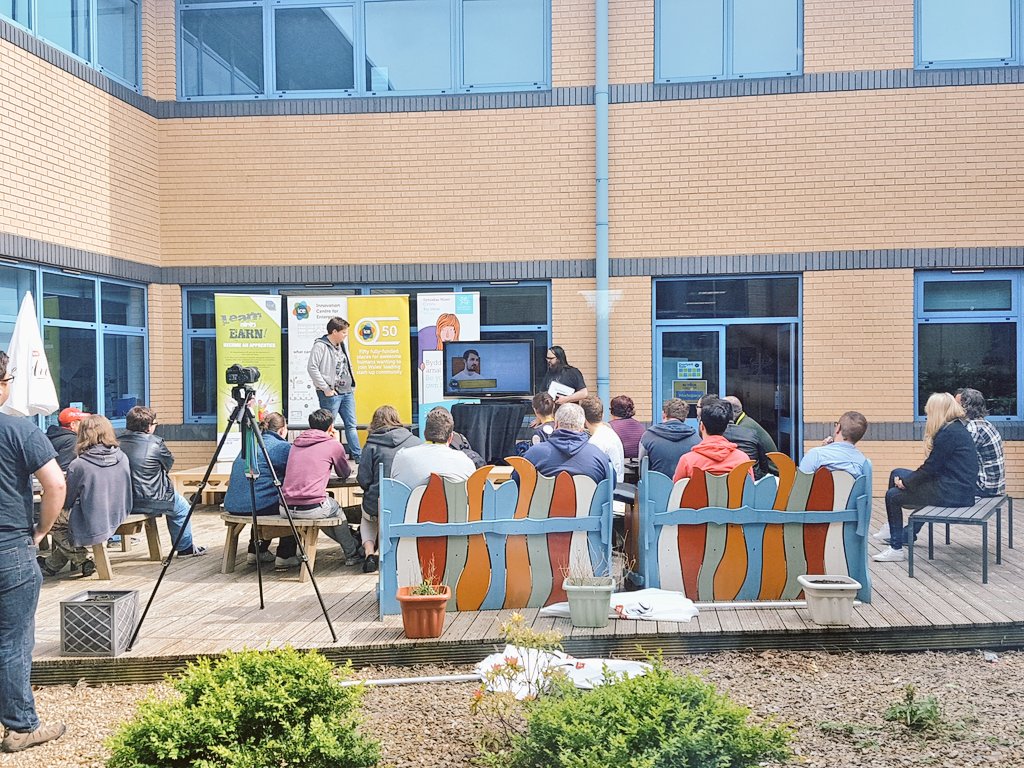 Welsh_ICE's tweet photo. We've been here 24 hours (some of us, a little bit longer...) which means... it's pitch time! #24HourLockIn https://t.co/LWZgeHvdOs