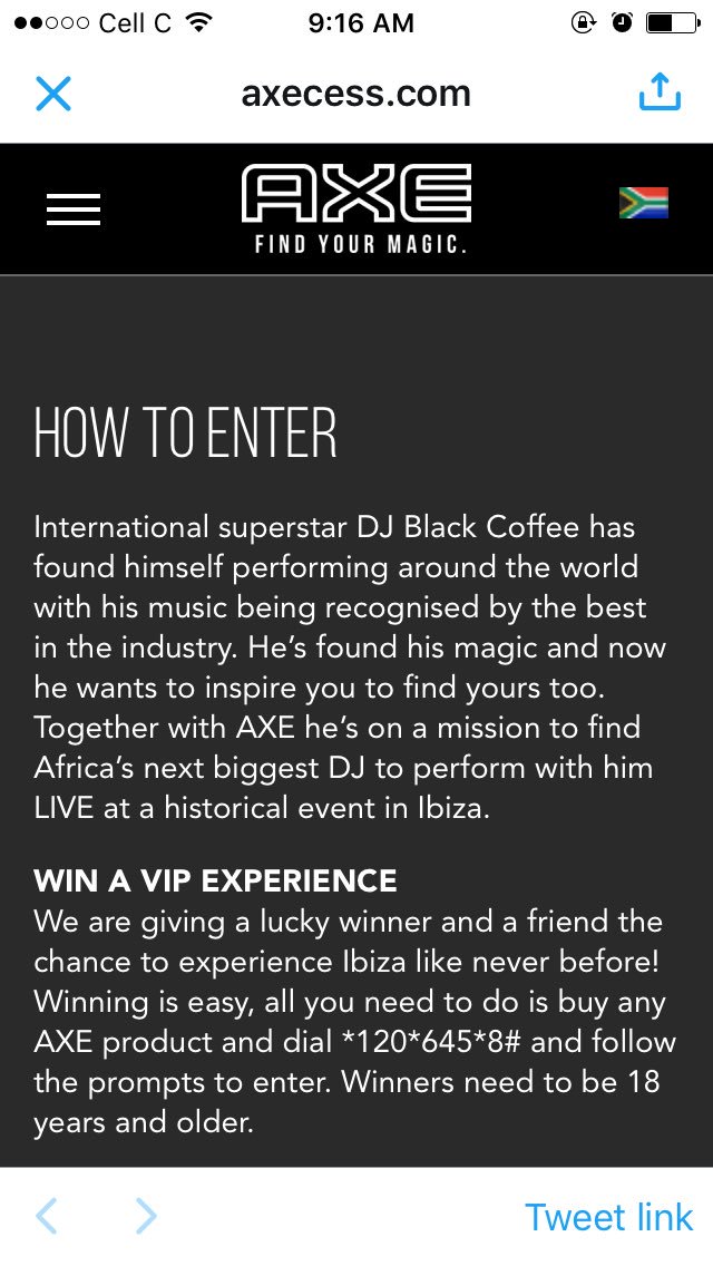 saniieofc's tweet photo. If you want to party in Ibiza wt Black Coffee. Check this out. #axecess https://t.co/ndogKv7nnj