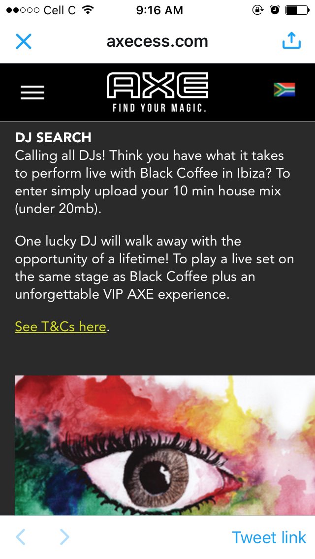 saniieofc's tweet photo. If you want to party in Ibiza wt Black Coffee. Check this out. #axecess https://t.co/ndogKv7nnj