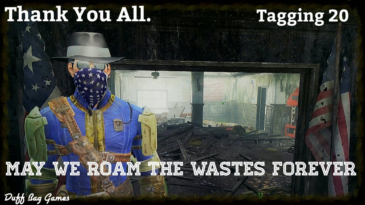 ClaytonDuffy's tweet photo. Thank you.
#duffbaggames #ClaytonDuffy #Fallout #Fallout3 #newvegas #fallout4 #ps4 #bethesda #gamer #gamergirl #gamerguy #videogames #me https://t.co/CpVNFHpMXr