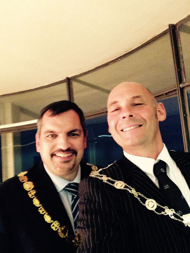 CllrOsborne_RDC's tweet photo. With @selfords during the interval @dlwp https://t.co/hLfNfVl2e1