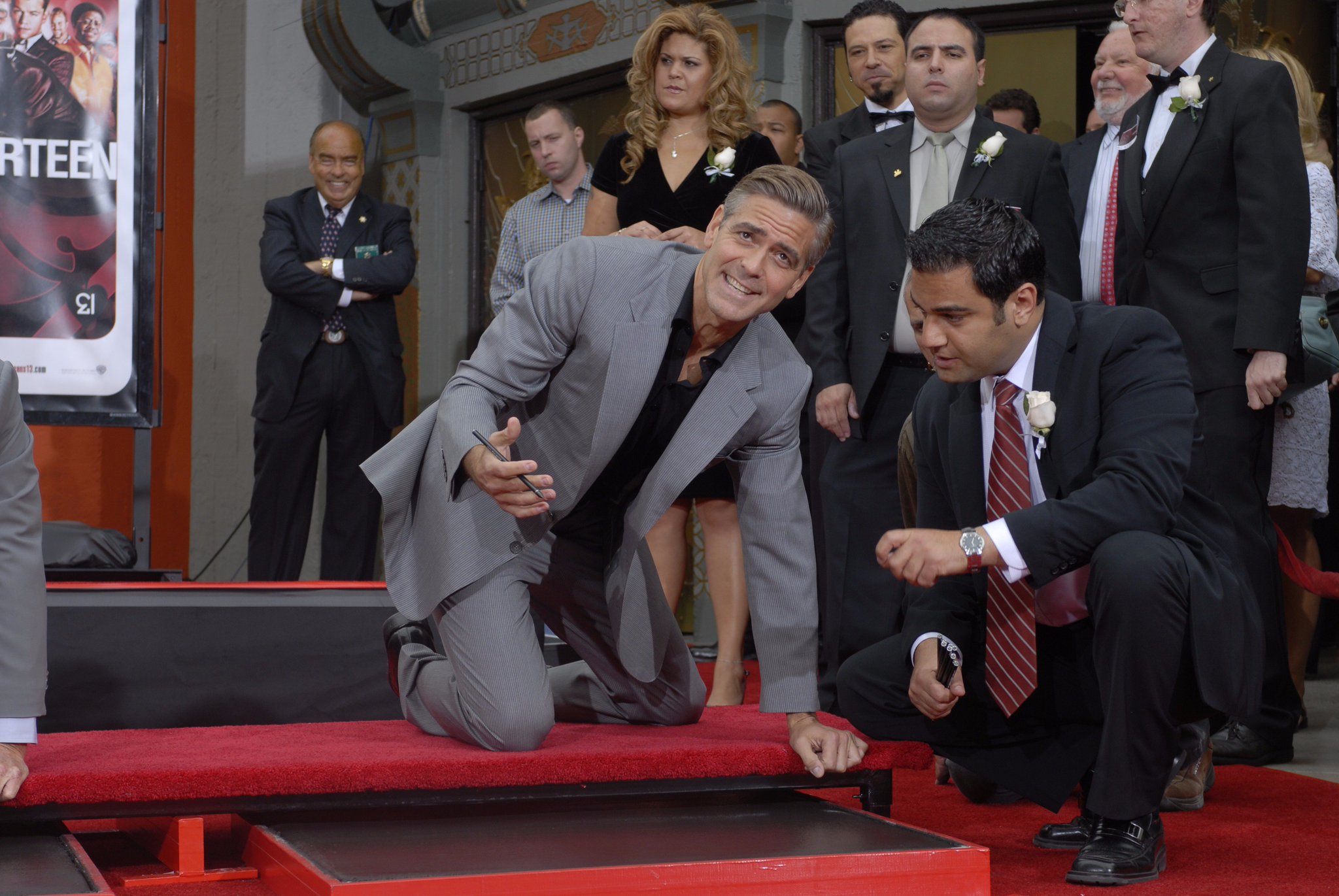 Happy birthday George Clooney! Pictured at his imprint ceremony in 2007. 