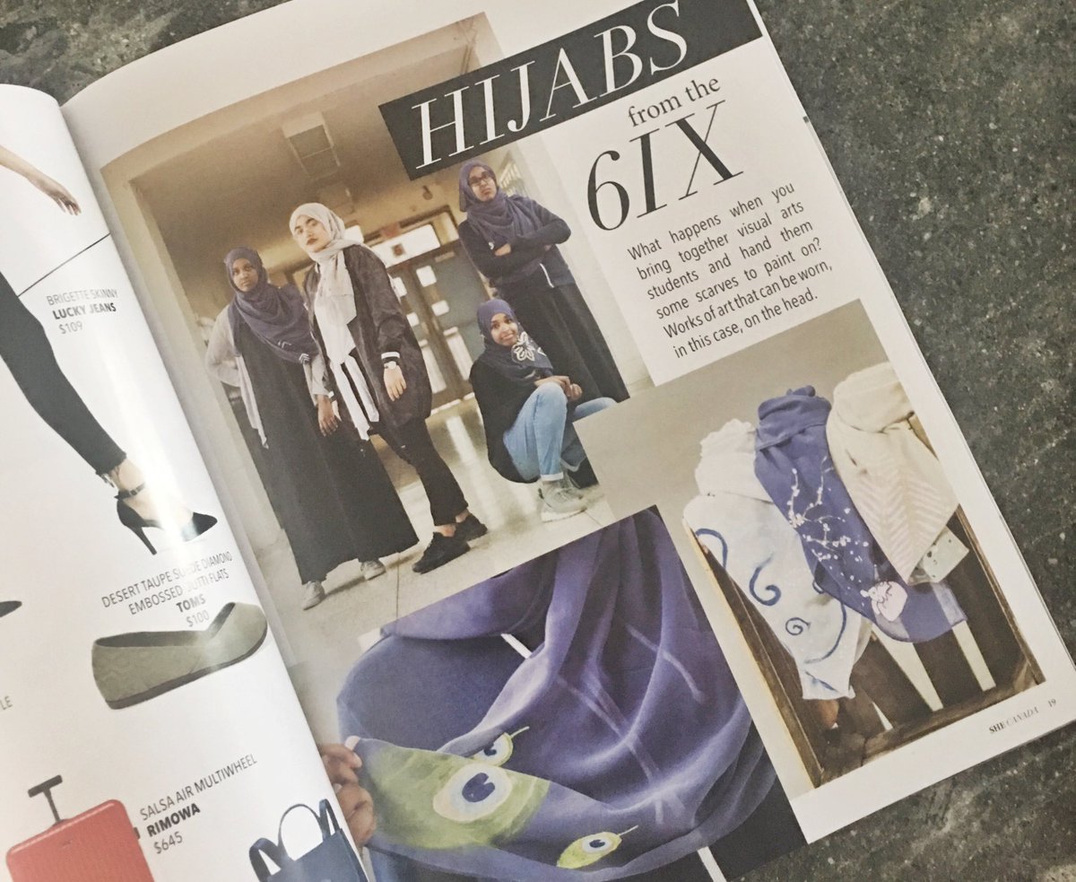 BeckieDiLeoInc's tweet photo. Student activists, artists + photographers featured @SHECanada💕🌟@6Xess #HijabLine #Equity #Entrepreneurship @malloy_john @tdsb @IwonaKurman https://t.co/xquc84iqyz