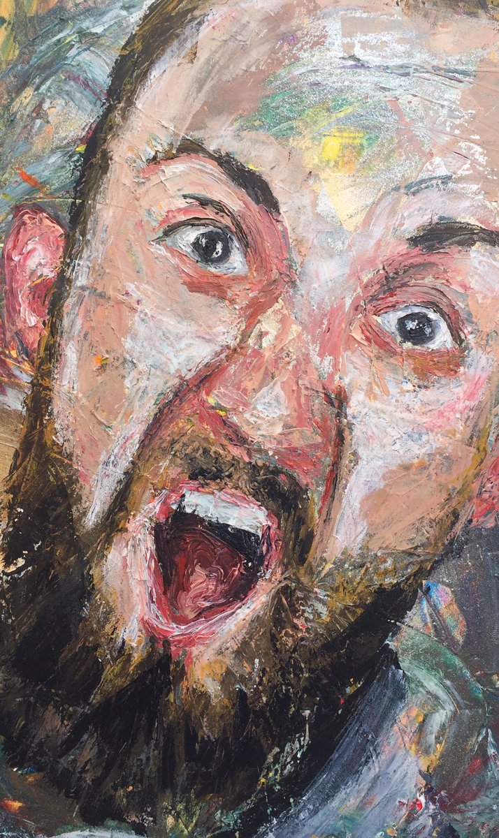 bobbyfetta's tweet image. #art #portrait #acrylic #painting