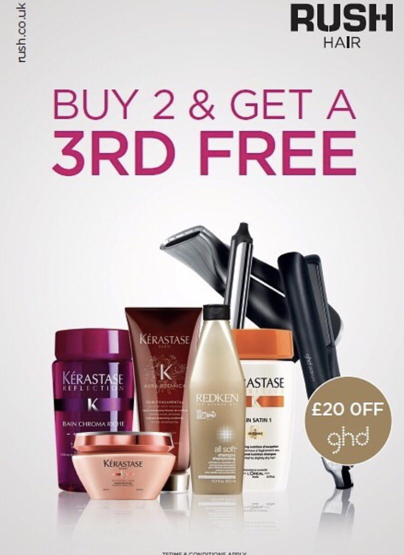 RushHairCrawley's tweet photo. 🌼SPRING SALE! BUY 2 GET 1 FREE &amp; £20 OFF GHD's! valid until the end of May🌼 @KerastaseUK @ghd @lorealprouk #spring #sale #hair #rushhair https://t.co/W5vg6fTMMi