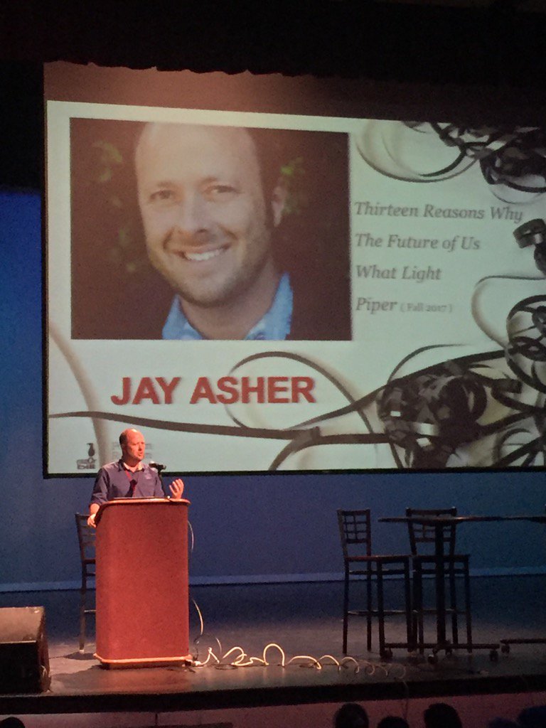 kstenger4's tweet photo. Jay Asher, what an inspiring author. Can't wait to read his books! https://t.co/5TWSRAbRjI