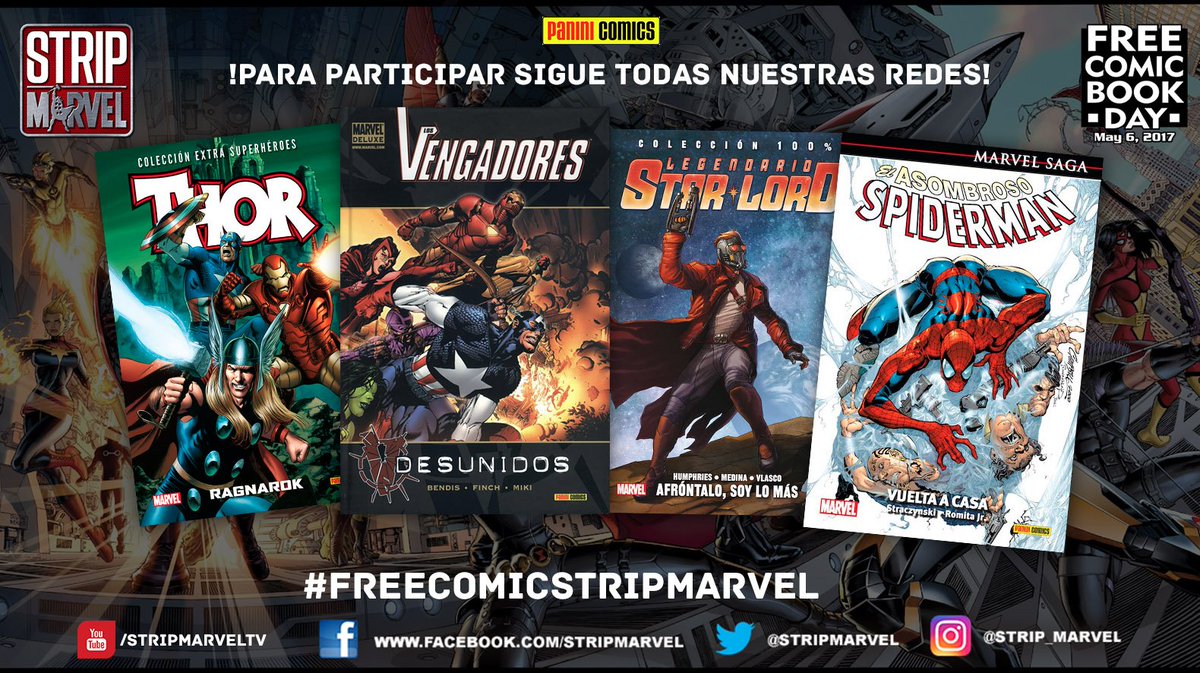StripMarvel's tweet photo. ¡SORTEO 4 CÓMICS PARA CELEBRAR el Free Comic Book Day¡ En la imagen os dejo las bases. NO OLVIDES TU RT. ¡Suerte!

Fin: 12/05/2017 https://t.co/yp5M11k99p