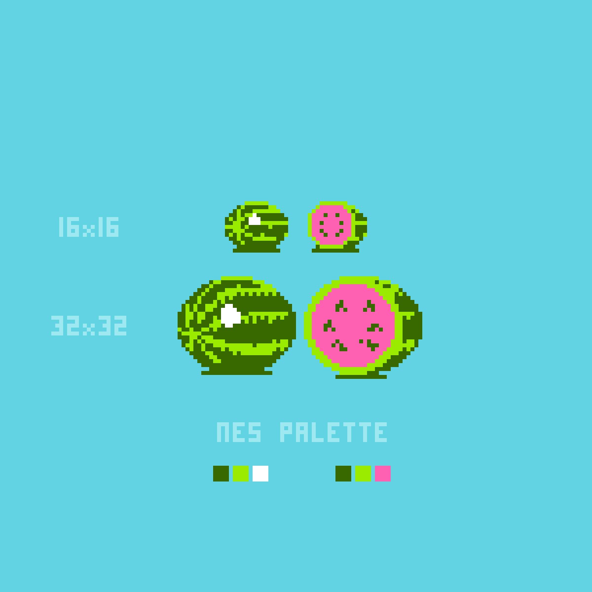 Jeremy Brown On Twitter Watermelon Pixelart Color Palette And