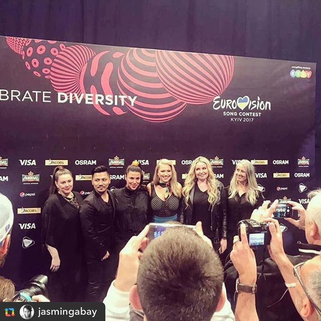 andyroda's tweet photo. Repping the Motherland! 🇩🇰🇩🇰🇩🇰#denmark12points #kiev #ukraine #Eurovisionsongcontest #anjanissen #andyroda #juliel… https://t.co/4Y8XWEPOiQ https://t.co/v5a03Rm5tL