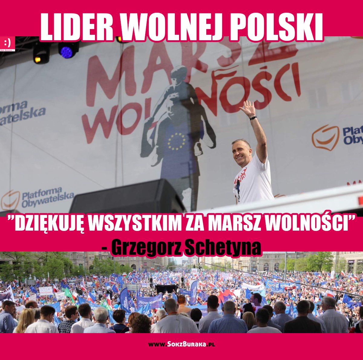SokzBuraka_eu's tweet photo. BEZ KRAWATA, SMUTNEGO GARNITURU I DRABINKI.
W ZWYKŁYM T-SHIRCIE, JAK ZWYKLI POLACY.
SCHETYNA POKAZAŁ SIŁĘ, JAKIEJ NIE MA ŻADEN INNY POLITYK. https://t.co/mDsaaMPNjG