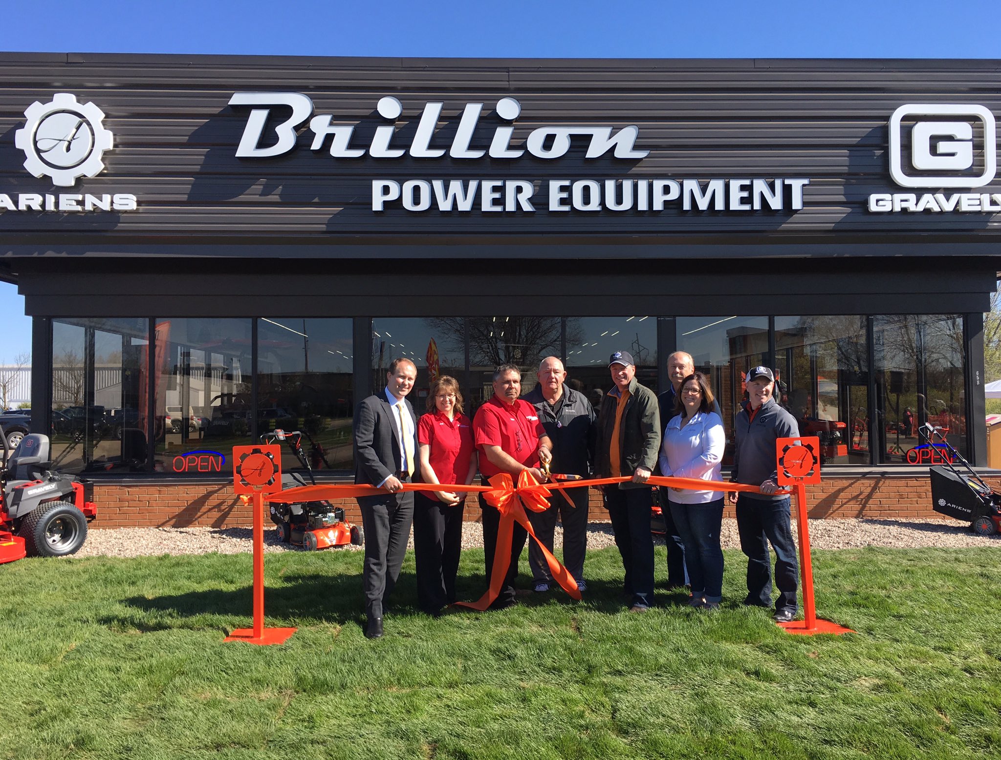 Ariens on Twitter "Beautiful day to cut ribbon for our new concept store in Brillion, WI. The
